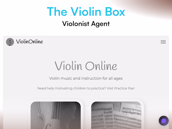 The Violin Box Agent Demonstration