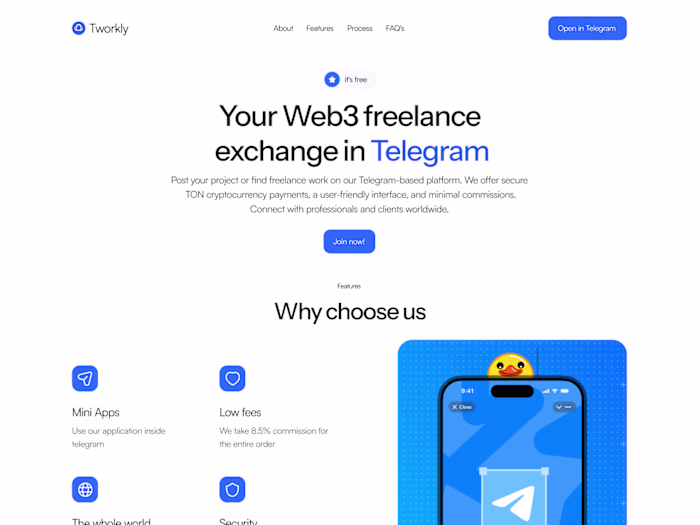 Tworkly is a freelance exchange