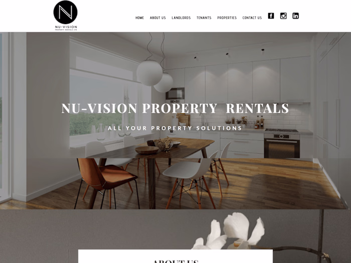 Nu-Vision Property Rental Website Development