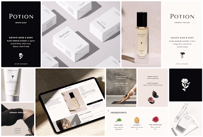 Brand Design Potion Wellness brand