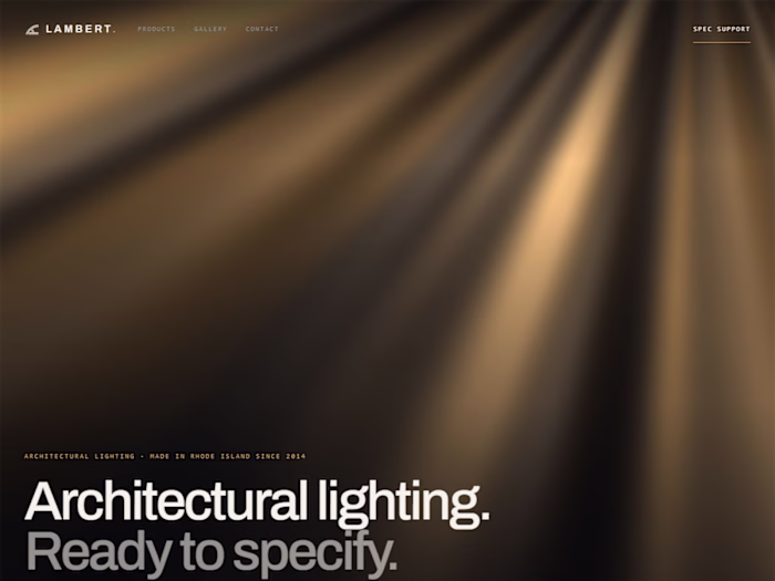 Lambert Architectural Lighting Website