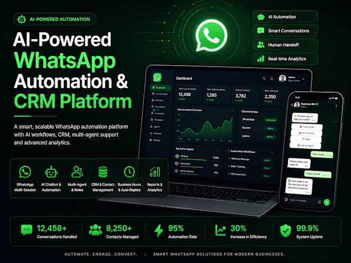 AI-Powered WhatsApp Automation & CRM Platform