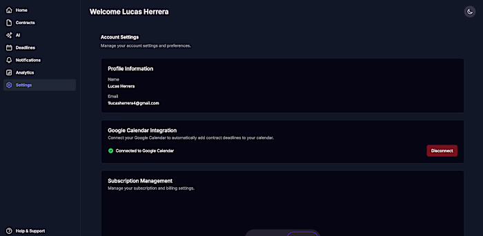 AI Smart Contract Calendar Sync