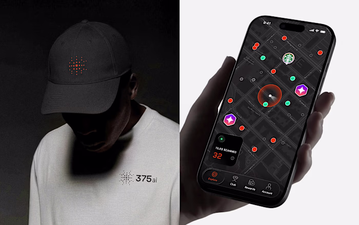 The 375ai logomark is a