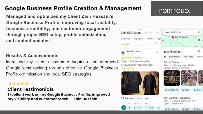 Google Business Profile (GMB) Creation & Management