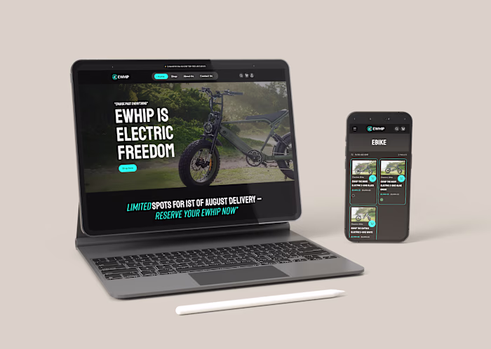 UI UX Design With Shopify Development | ewhip.com.au