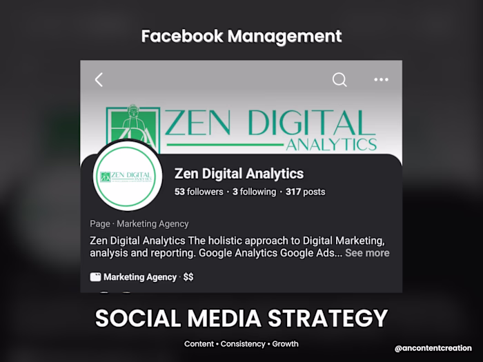 Facebook Content Strategy + Page Growth (Zen Digital Analytics)