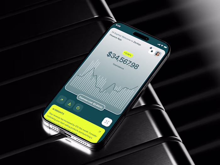 Finance Tracking App Design