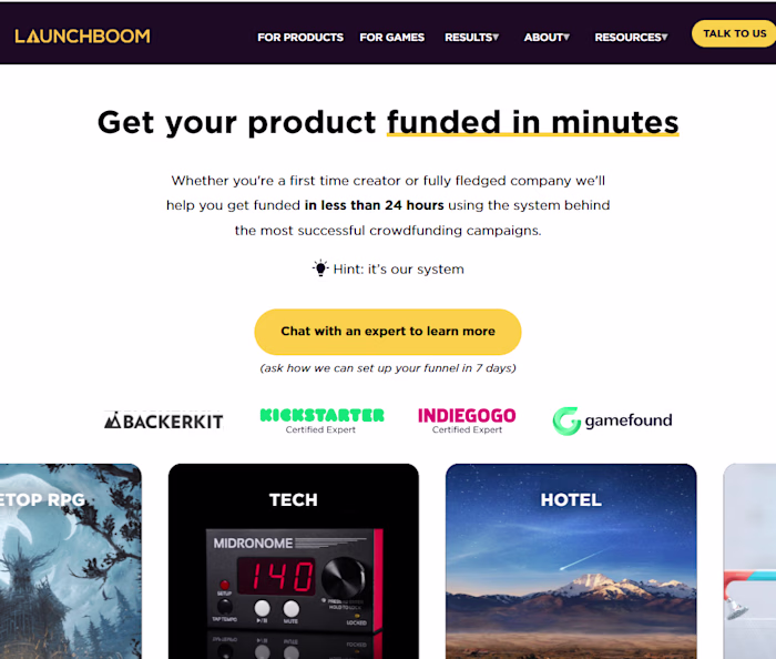 Launch boom Website Development