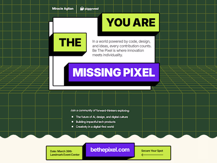 Be The Pixel Event Poster