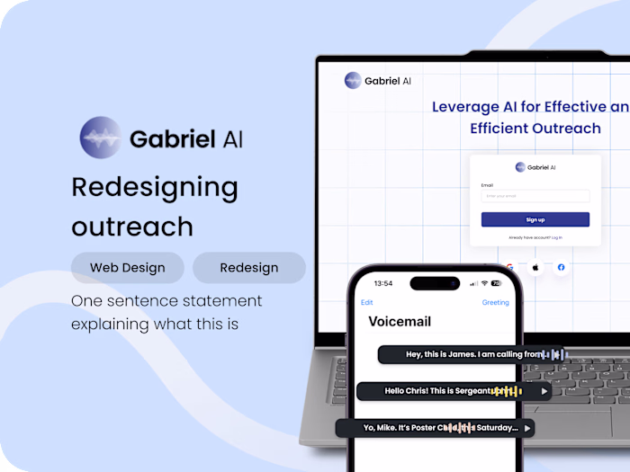 Gabriel AI UX/UI Design Enhancement