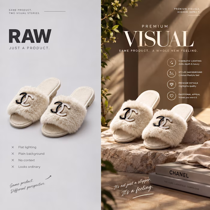 A slipper can look pretty