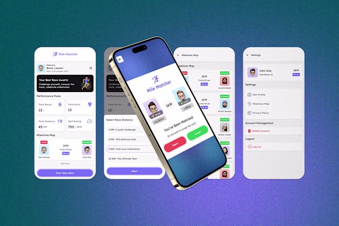 Milematcher - Realtime Competitive Running Platform