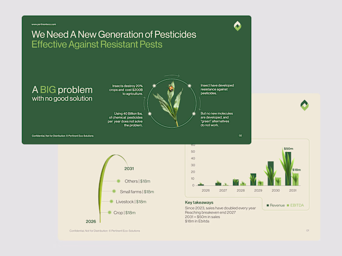 Agritech Pitch Infographic Slide