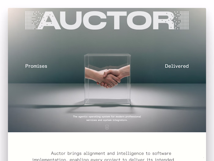 Auctor - Website Development in Framer