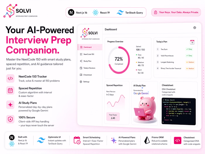 Built Solvi, an AI-powered interview