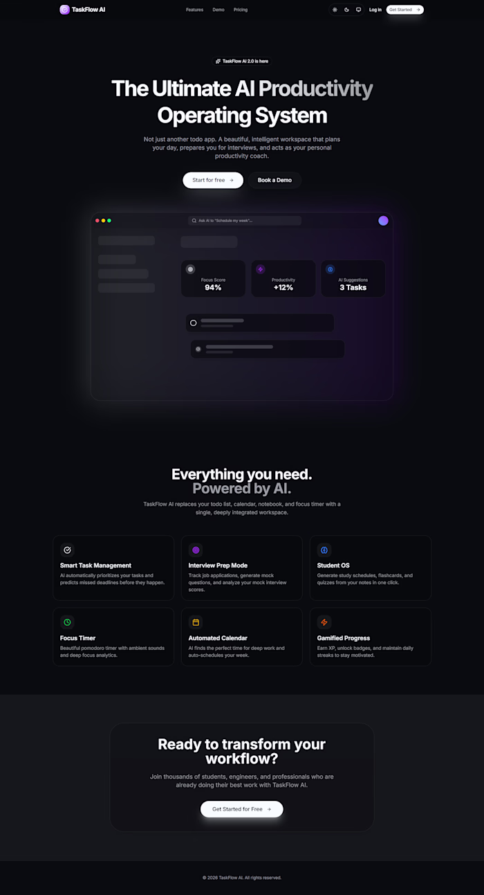 A modern full-stack task management