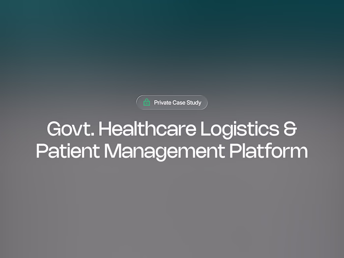 Modular Healthcare Logistics & Patient Management Platform