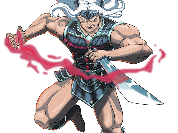 I will create anime fighting scene