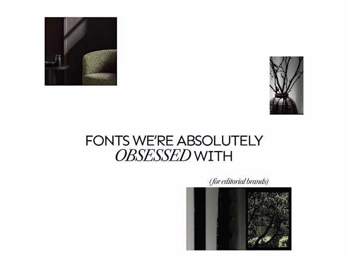 A few editorial typefaces we’re
