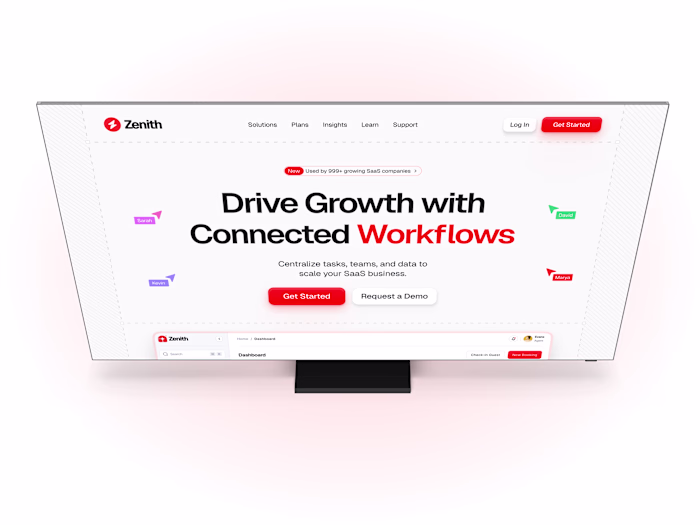 Recent landing page design that