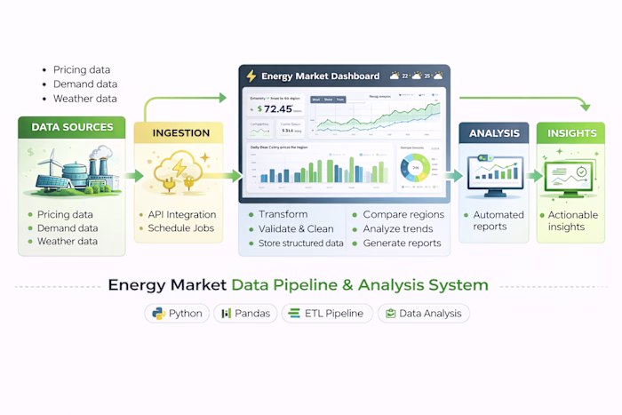 Built an automated energy market