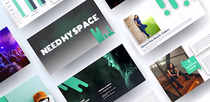Investor Pitch Deck for 'Need My Space' Music Campaign
