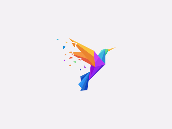 Digital Bird Vector Logo Available