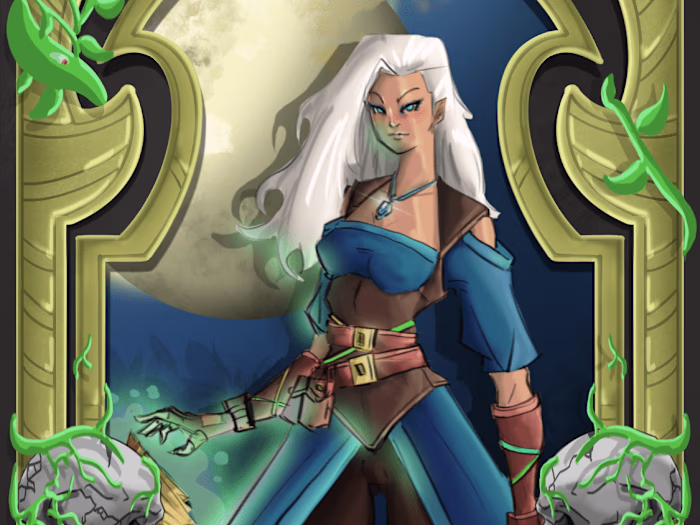DnD Commission art - Claire De Lune