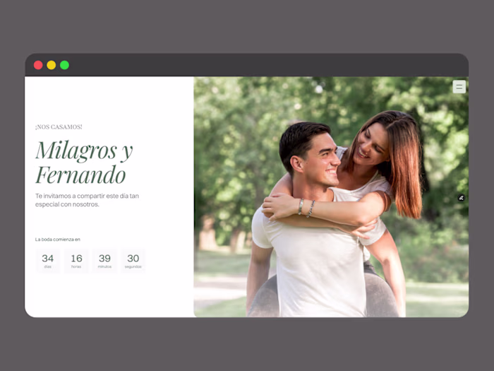 Wedding Invitation - Framer Website Redesign