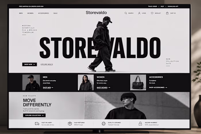 Fashion Clothing Website Design
