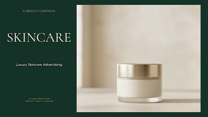AI Skincare Product Advertising Campaign