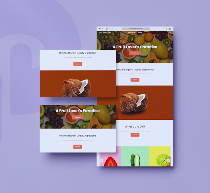Orchard Oasis | Fruit Store Website Design