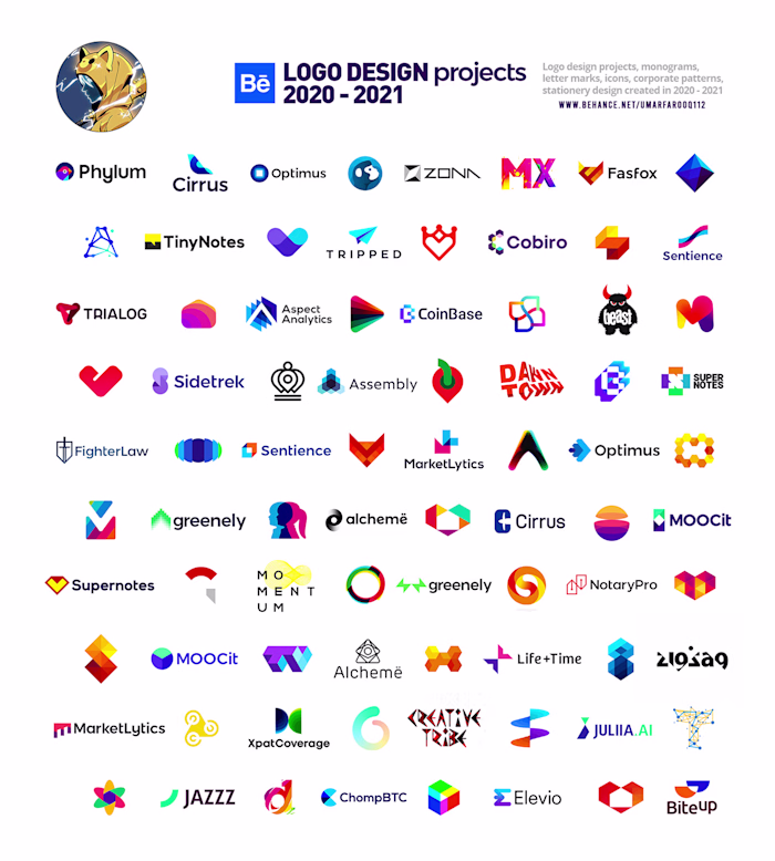 logofolio 2020-2023 on Behance