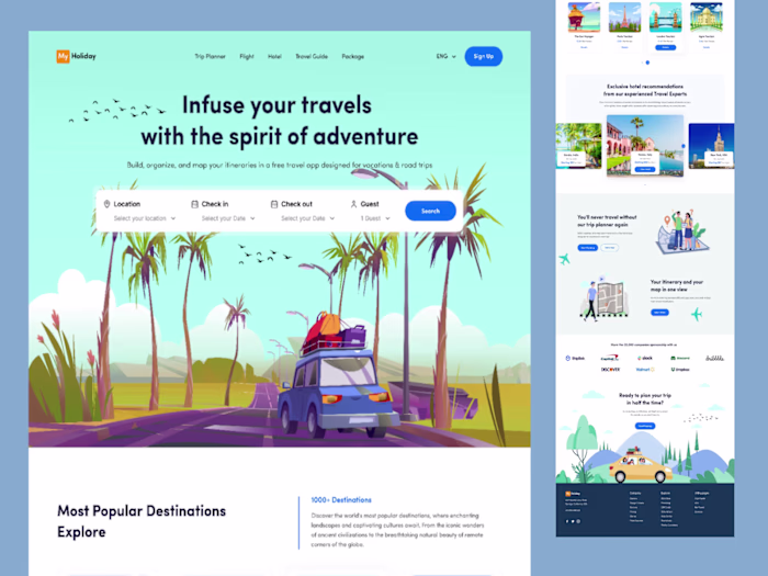My Holiday - Landing Page