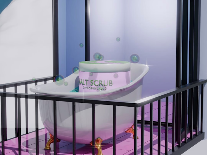 Skincare brand 3d animation