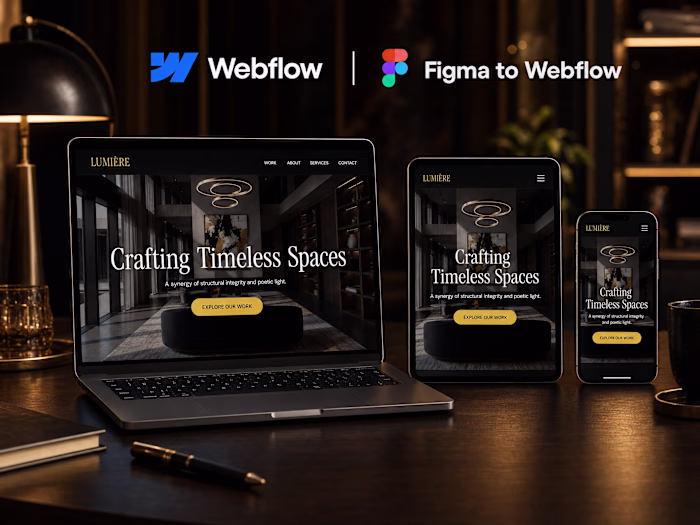 Figma → Webflow migration: 5-page