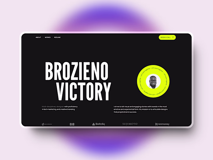 Portfolio site for a Brand Designer - Design and Build