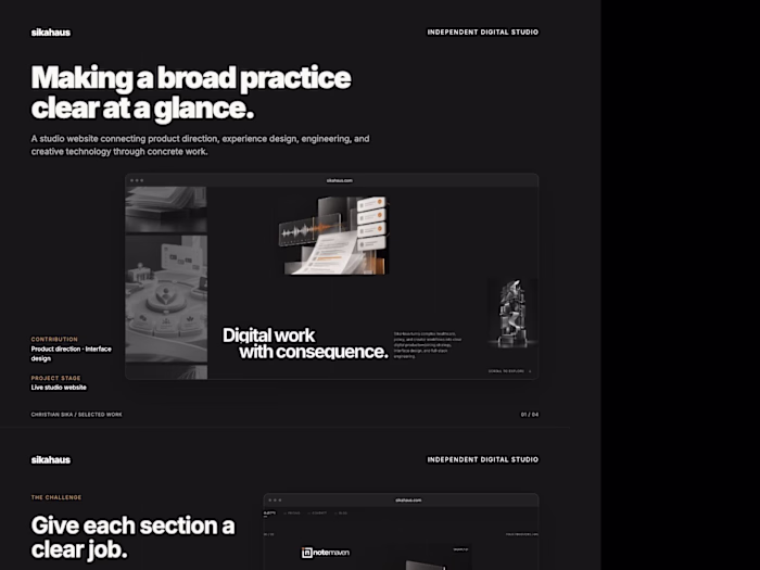 sikahaus: Making a Broad Practice Clear at a Glance