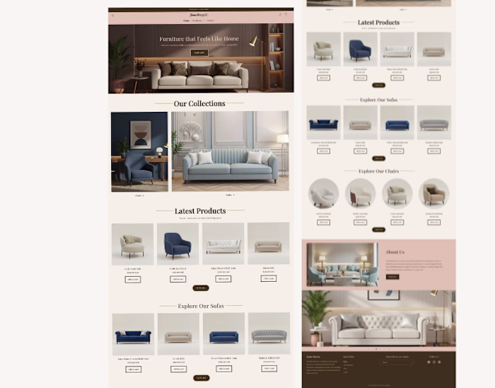 Furniture Shopify Store Setup and Theme Customization