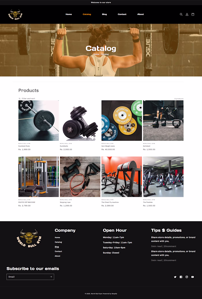 Gym Website