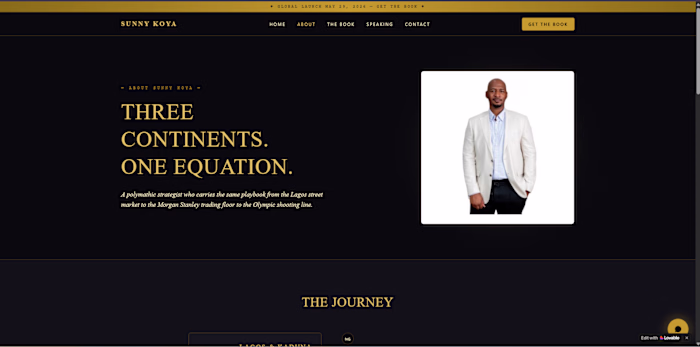 Author Website & Book Launch