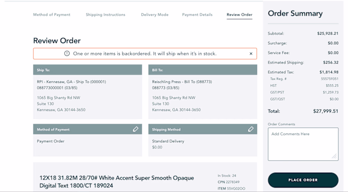 Vertiv (checkout) Responsive