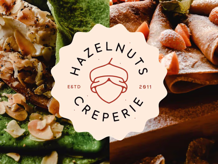 Hazelnuts Creperie Identity
