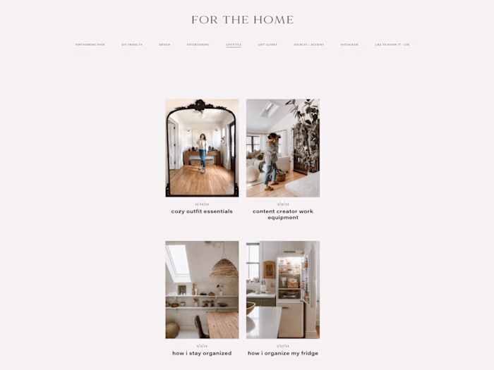 Blog Posts: Lifestyle