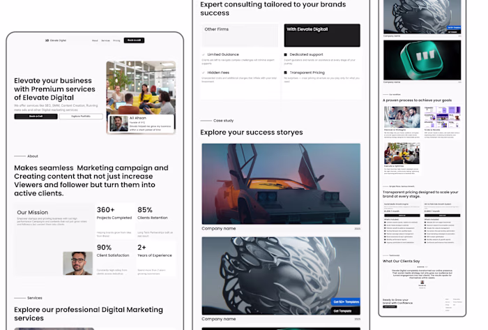 Elevate Digital Website Redesign and Strategic Repositioning