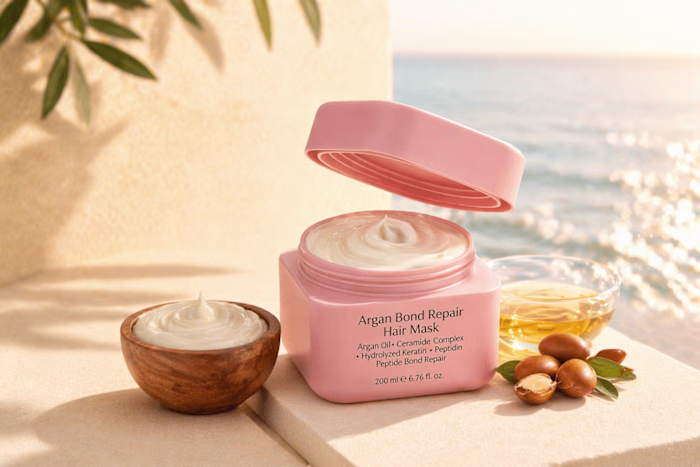 Argan Oil Hair Mask Campaign Concept
