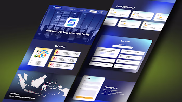 SwiftSpot | Website UI/UX Design