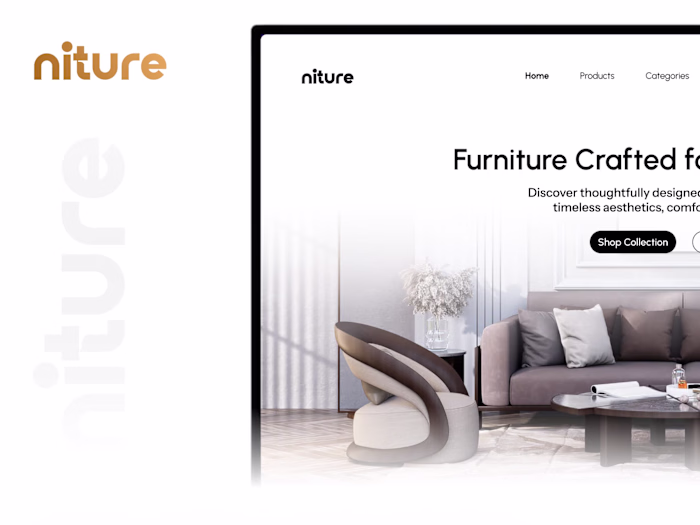 Niture | Furniture Website Design | E-Commerce