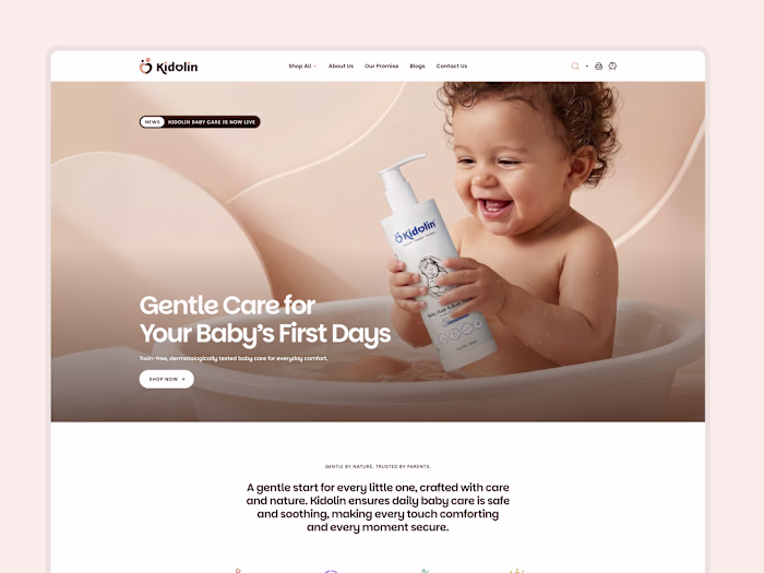 Kidolin is a baby care